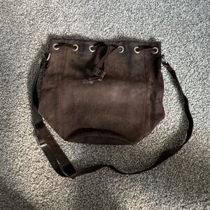 Real Leather Bucket Bag